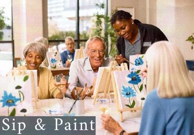 Sip & Paint Amica Credit Mills image source: Amica Credit Mills